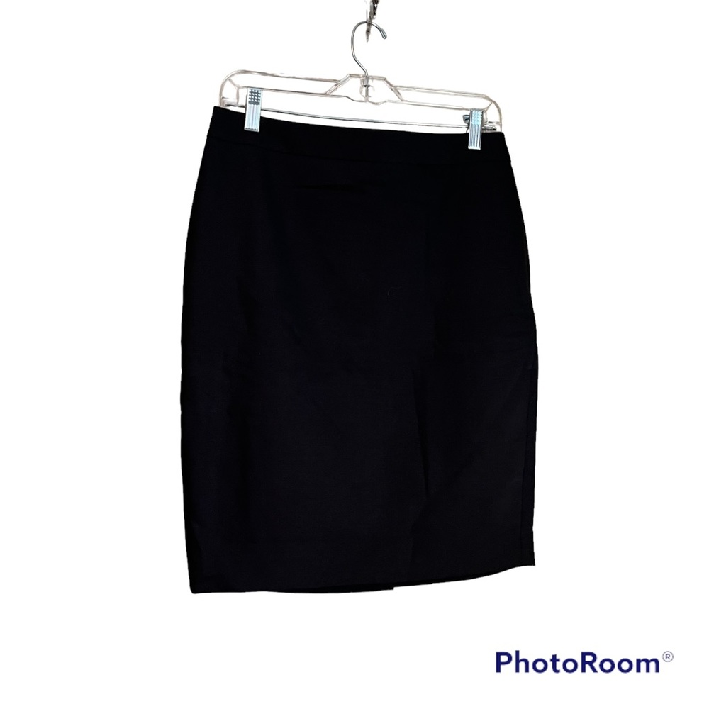 Ann Taylor Tropical Wool Pencil Skirt Black Size 8P